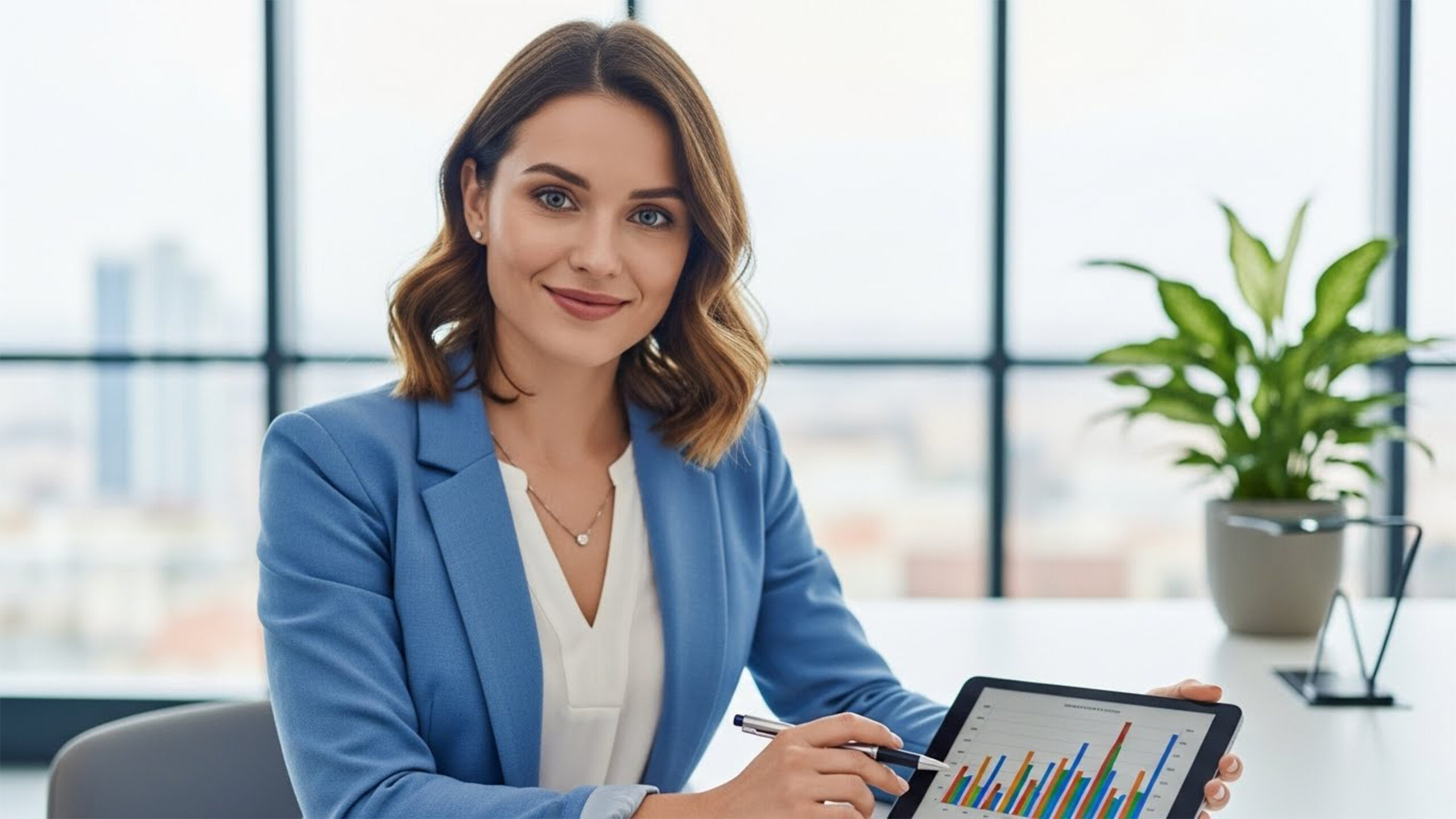 Gestora de tráfego pago analisando resultados